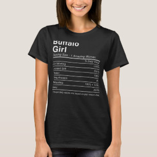 BUFFALO GIRL NY NEW YORK Nutrition Facts City Hom T-Shirt