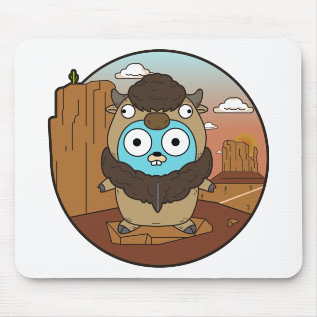 Buffalo Gopher in Desert Mouse Pad (Front)