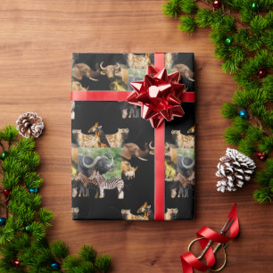 Buffalo Grass wildlife frame Wrapping Paper