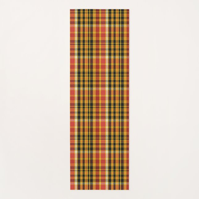  Buffalo Halloween Pattern Yoga Mat (Front)