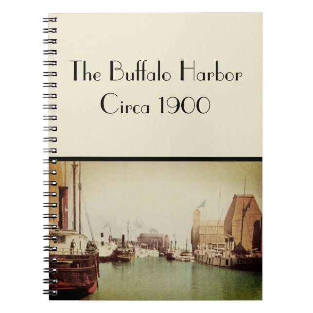 Buffalo Harbour Vintage Notebook (Front)