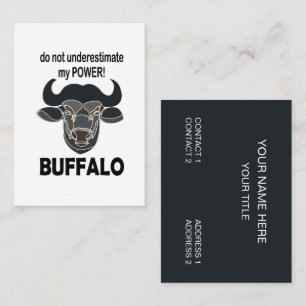 Buffalo Head Bison Animal Buffalo Business Card