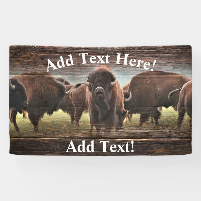 Buffalo Herd Banner (Horizontal)