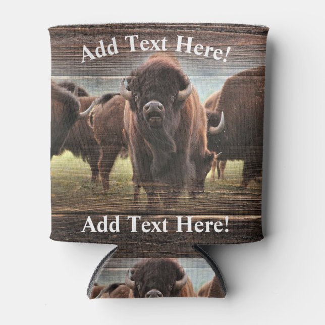 Buffalo Herd Can Cooler (Front)