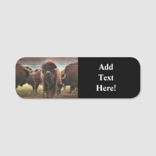 Buffalo Herd Name Tag