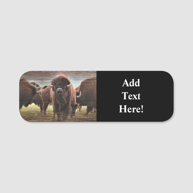 Buffalo Herd Name Tag (Front)