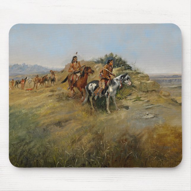 Buffalo Hunt, 1891 (oil on canvas) Mouse Pad (Front)