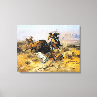 Buffalo Hunt Canvas Print