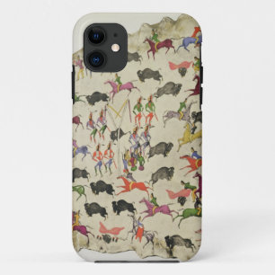 Buffalo hunt (pigment on elk-skin) Case-Mate iPhone case