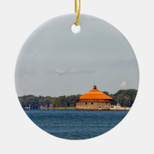 Buffalo Intake Crib Lighthouse Ceramic Tree Decoration