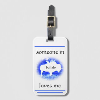 Buffalo Love 23 A Luggage Tag