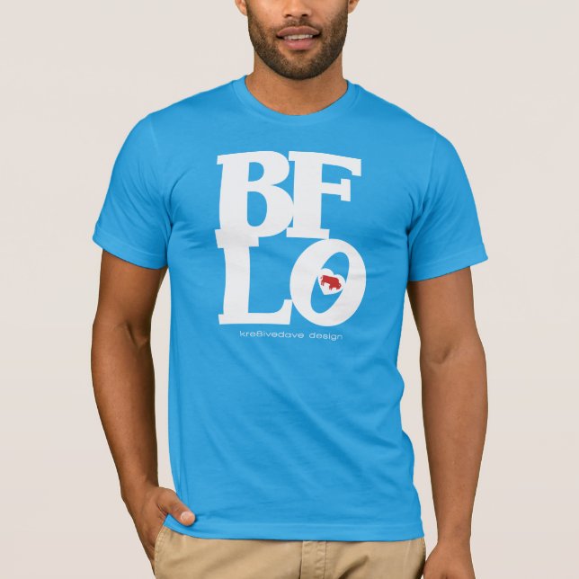 BUFFALO LOVE (white) T-Shirt (Front)