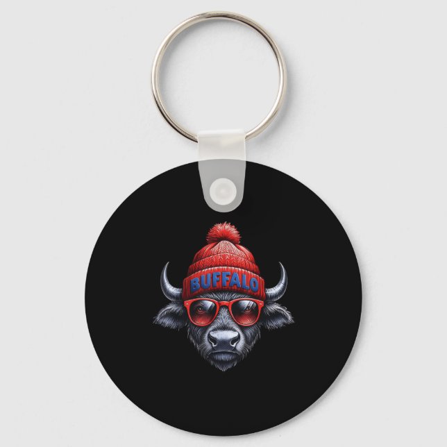 Buffalo Lovers For Men Women Toddler Youth Kids Bo Key Ring (Front)
