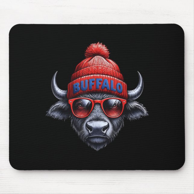 Buffalo Lovers For Men Women Toddler Youth Kids Bo Mouse Pad (Front)