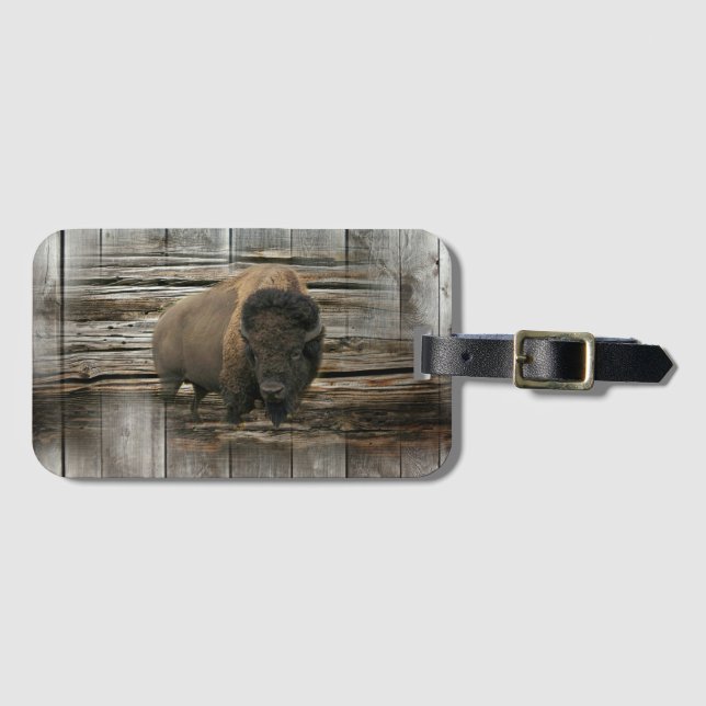Buffalo Luggage Tag (Front Horizontal)
