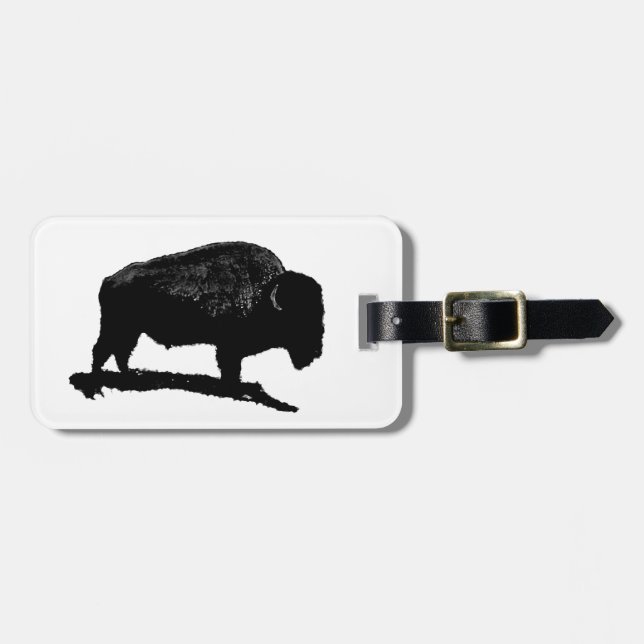 Buffalo Luggage Tag (Front Horizontal)