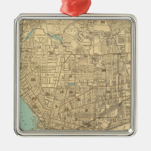 Buffalo Metal Tree Decoration