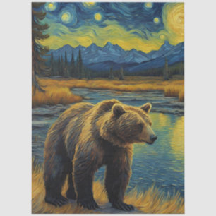 Buffalo Mountain Decoupage Tissue Paper