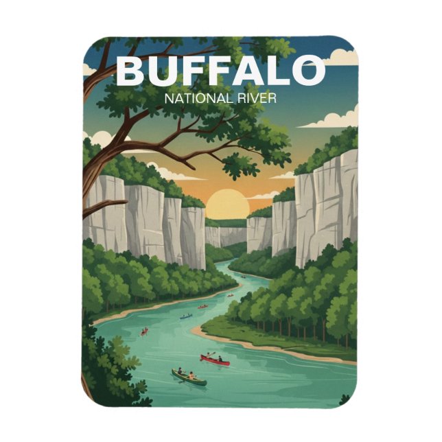 Buffalo National River Arkansas Magnet (Vertical)