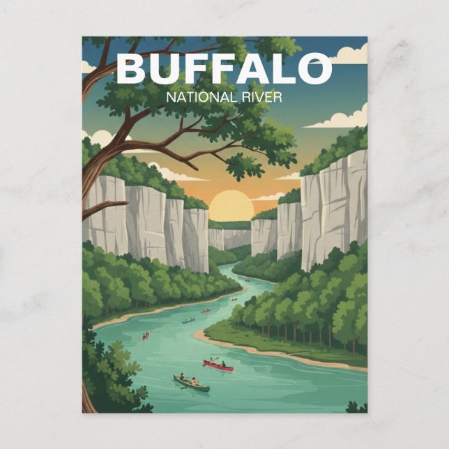 Buffalo National River Arkansas Postcard (Front)