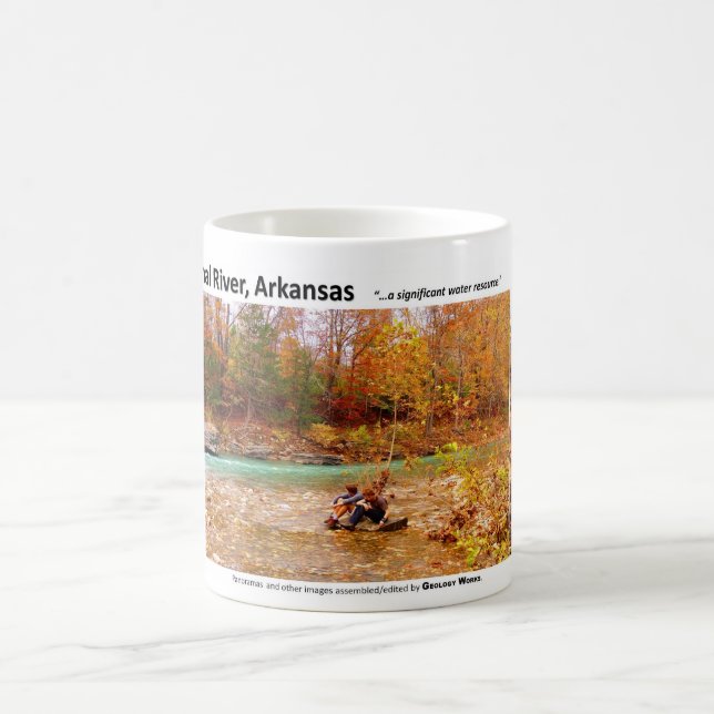 Buffalo National River III - Fall Colours 2009 Coffee Mug (Center)