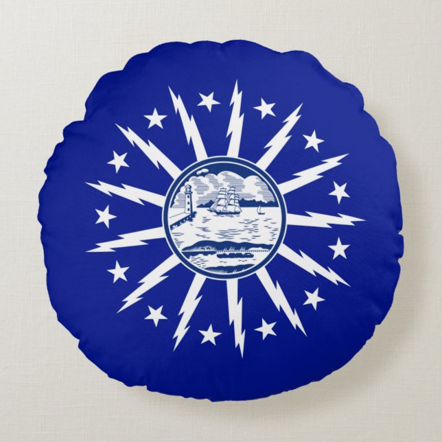 Buffalo (New York) City flag  Round Cushion (Front)