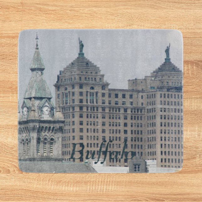 Buffalo, New York Historical Landmarks Cutting Board (In Situ)