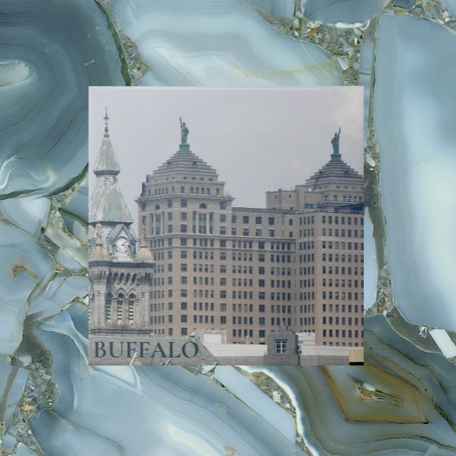 Buffalo, New York Historical Landmarks Tile (In Situ)
