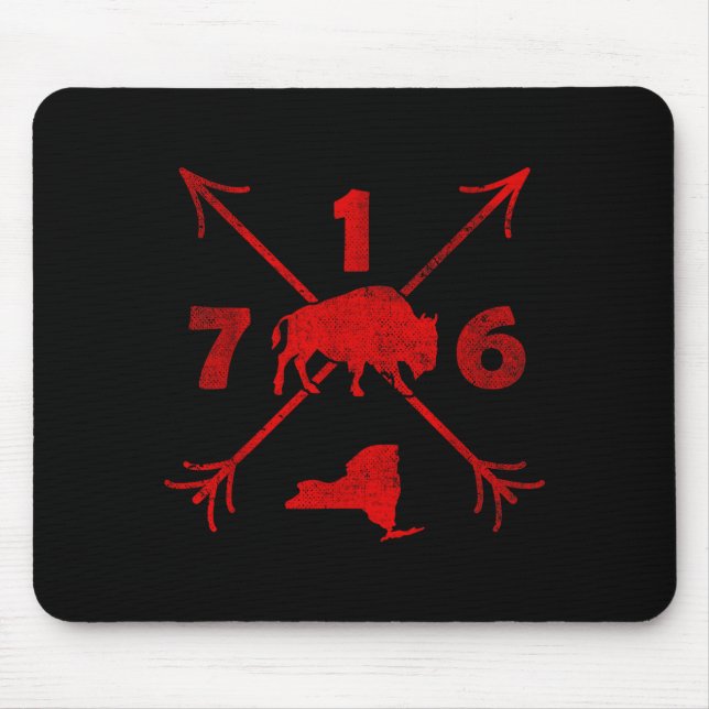 Buffalo New York Ny _ Area Code 716  Mouse Pad (Front)