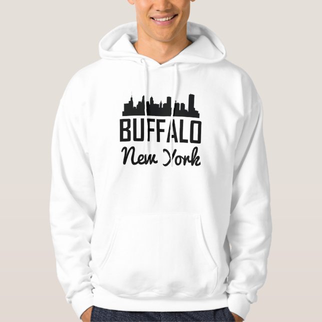 Buffalo New York Skyline Hoodie (Front)