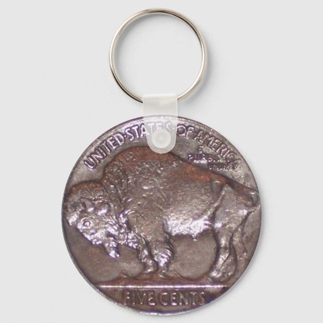 Buffalo Nickel Key Ring (Front)