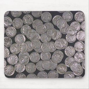 Buffalo Nickels Mouse Pad