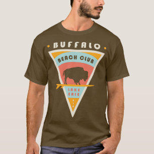 Buffalo NY Beach Club Lake Erie USA Surfing T-Shirt