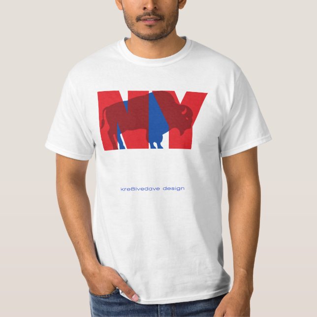 BUFFALO NY (red) T-Shirt (Front)