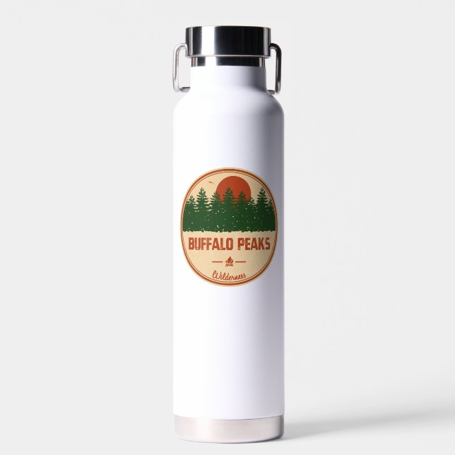 Buffalo Peaks Wilderness Colorado Water Bottle (Front)