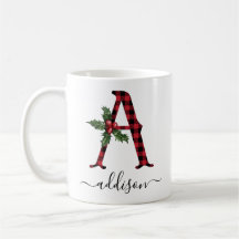 Buffalo Plaid A Monogram Christmas