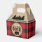 Buffalo Plaid Birthday Party Favour Boxes