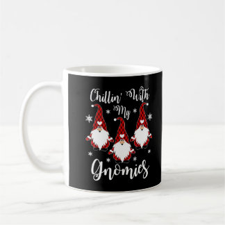Buffalo Plaid Chillin' With My Gnomies Merry Chris Coffee Mug
