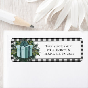 Buffalo Plaid Christmas Gift Teal