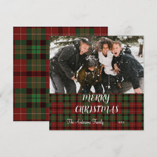 Buffalo plaid Christmas   Holiday Card
