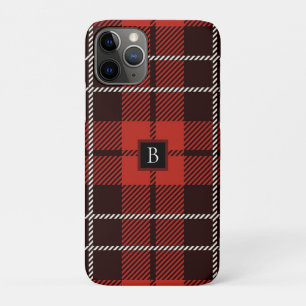 Buffalo Plaid Christmas Red White Black Patterned Case-Mate iPhone Case