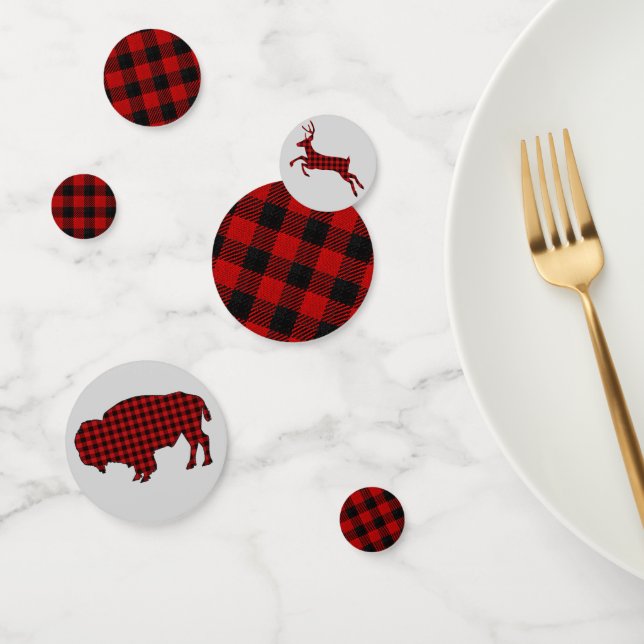 Buffalo Plaid Confetti (Group)