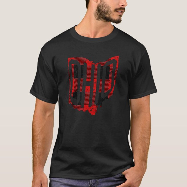 Buffalo Plaid Country Pattern Ohio  Idea T-Shirt (Front)