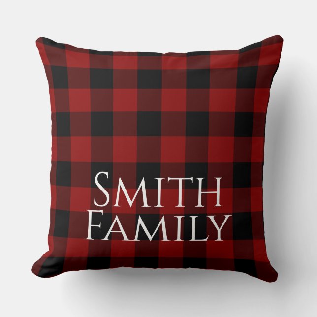 Buffalo Plaid Custom Cushion (Front)