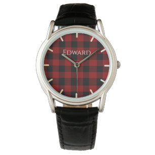 Buffalo Plaid Custom Watch