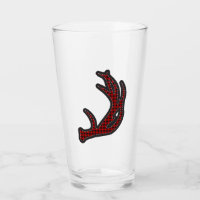 Buffalo Plaid Deer Antlers Scrapbook Motif