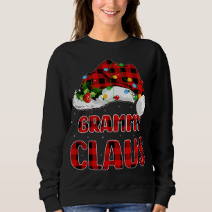 Buffalo Plaid Family Matching Santa Grammy Claus C Sweatshirt