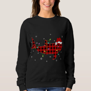 Buffalo Plaid Family Matching Whale Shark Christma Sweatshirt
