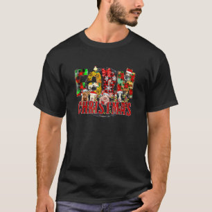 Buffalo Plaid Farm Christmas Farm Animals Cow Pig T-Shirt