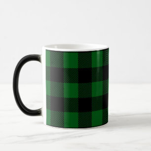 Buffalo Plaid Green Black Coffee Magic Mug